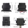 12V 24V 3 Way Waterproof Fuse Relay Box Blade Fuse Slots 4 5 Pin 40Amp Relay Fuse Relay Block For Cars Truck Marine Boat