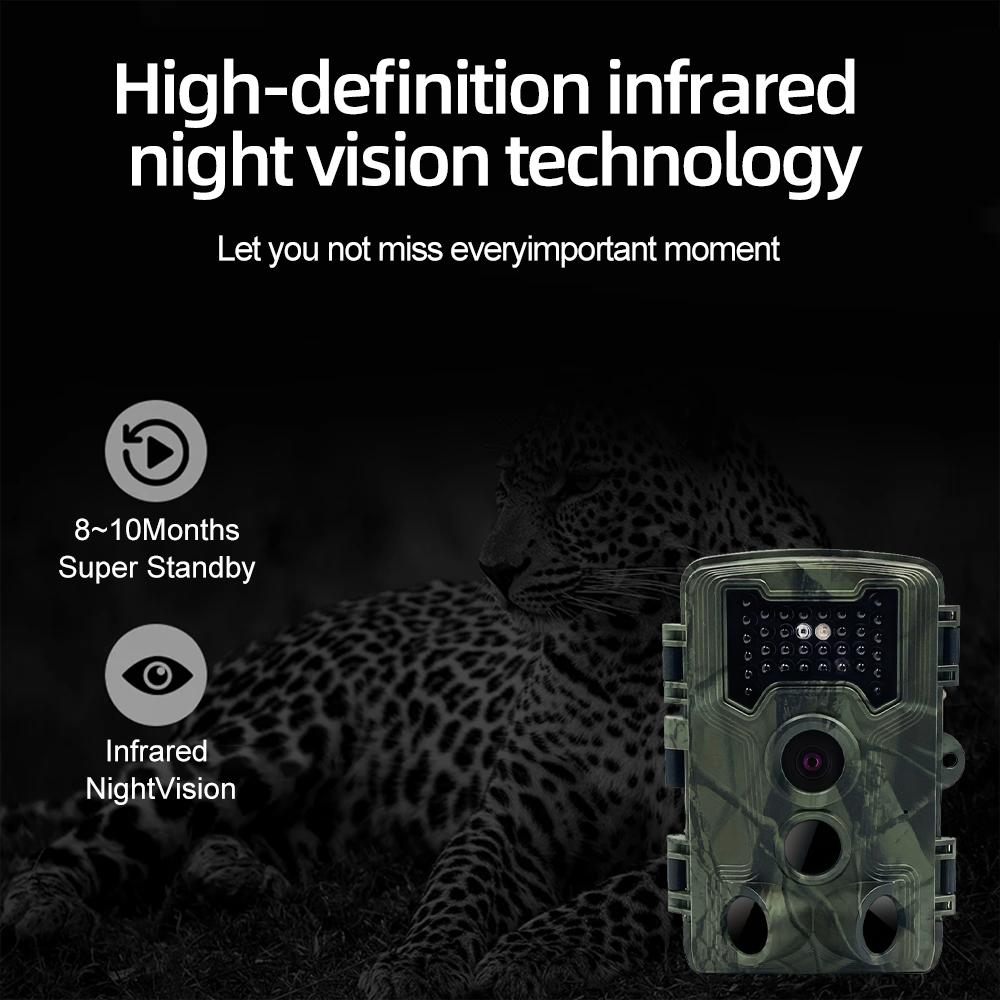 2026 Hunting Trail Camera 36MP 1080P Night Vision Wildlife Camera With Motion Activated Outdoor Trail Cam Trigger Wildlife Scouting