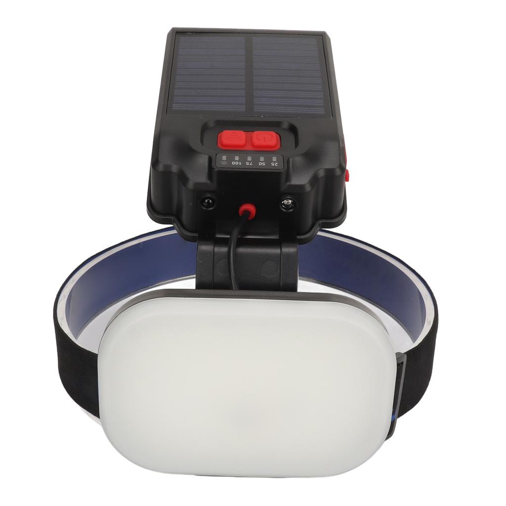 Fishing Headlamp IPX4 Waterproof USB Solar Powered 1200LM Ultra Bright LED 3 Lighting Modes Sensor Fishing Head Lamp