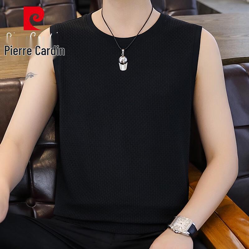 Pierre Cardin Men's Summer Sleeveless Round Neck T-shirt
