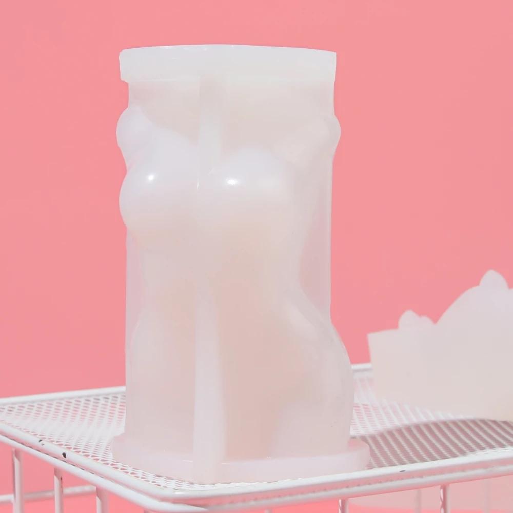 1PC DIY Silicone Body Candle Mold 3D Body Silicone Resin Casting Mold Epoxy Make Soap Mould Craft