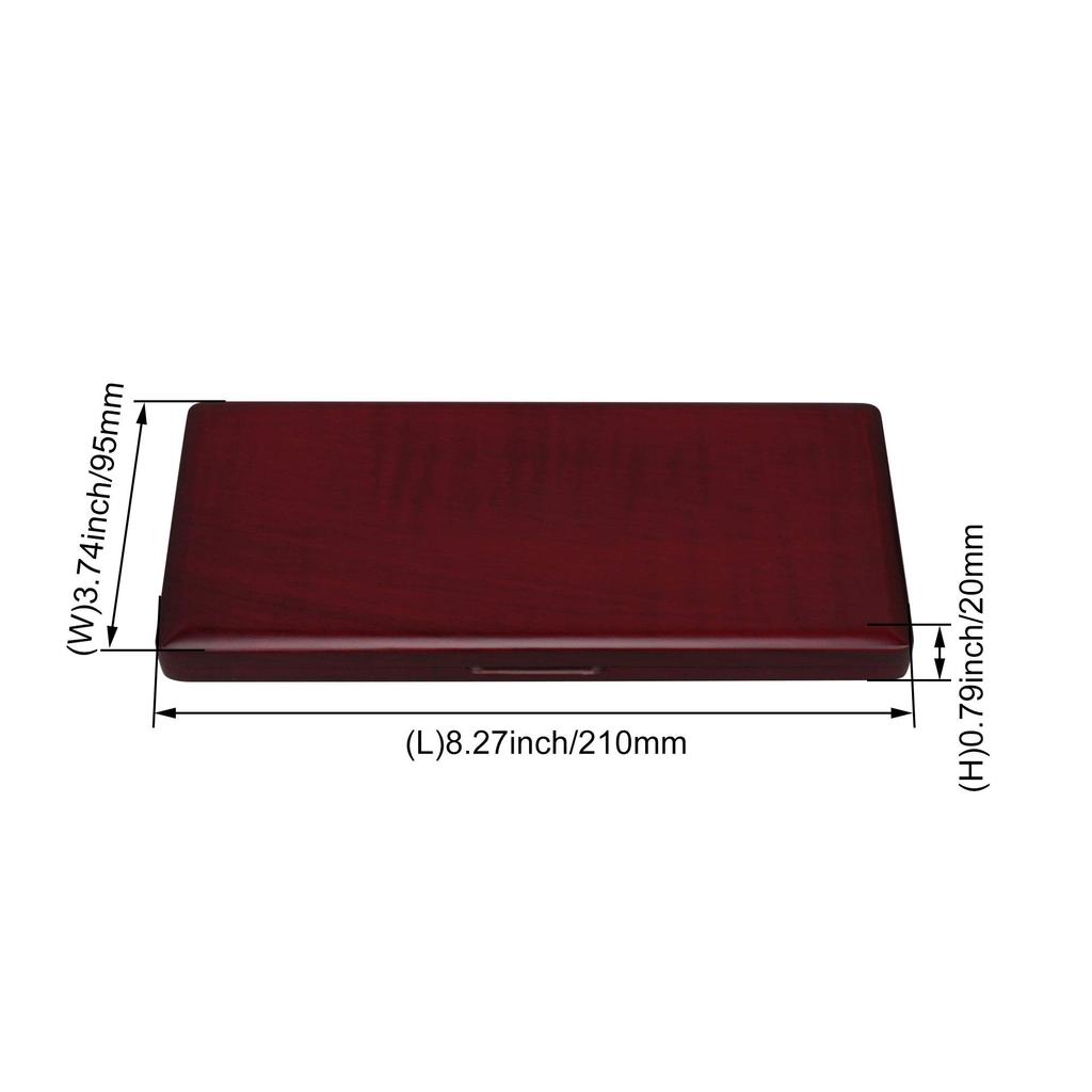 Yibuy Clarinet Reed Case Mahogany 10-Slot