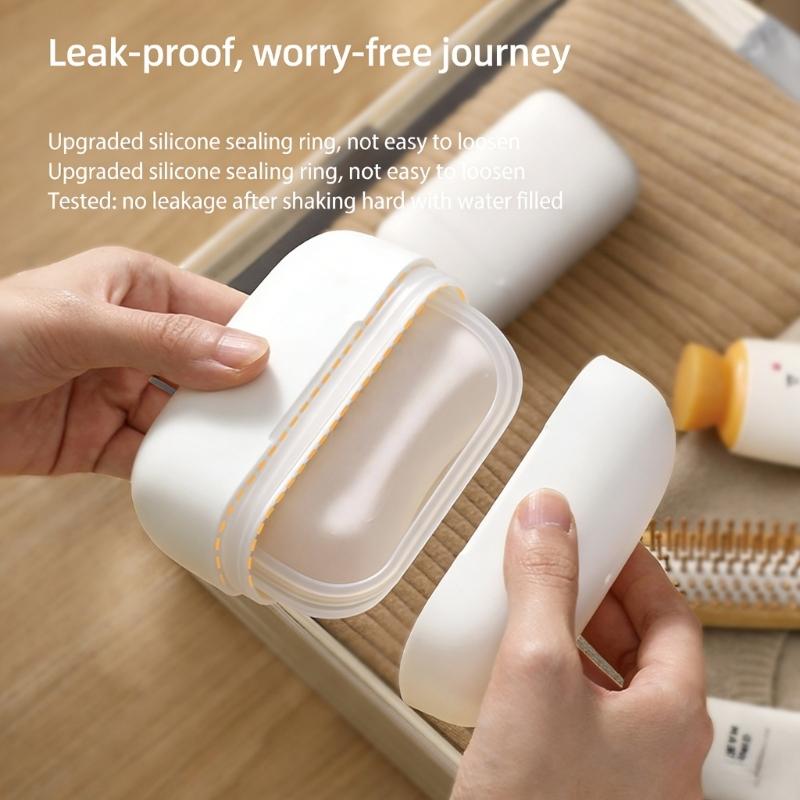 Leakproof Soap Case For Bathroom And Travel Plastic Soap Container with Drainage Design Prevents Mess for Business Trip