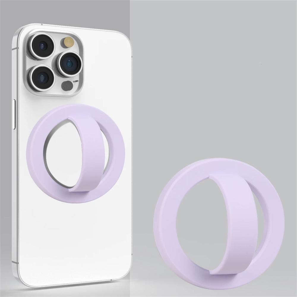 Strong Magnetic Liquid Silicone Comfortable Circular Grip Phone Holder For MagSafe Ring Shape Phone Accessories For iPhone 16