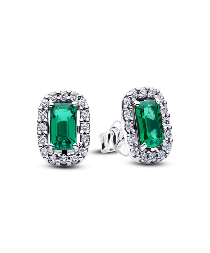 Pandora Sparkling Rectangular Stud Earrings_294501C01