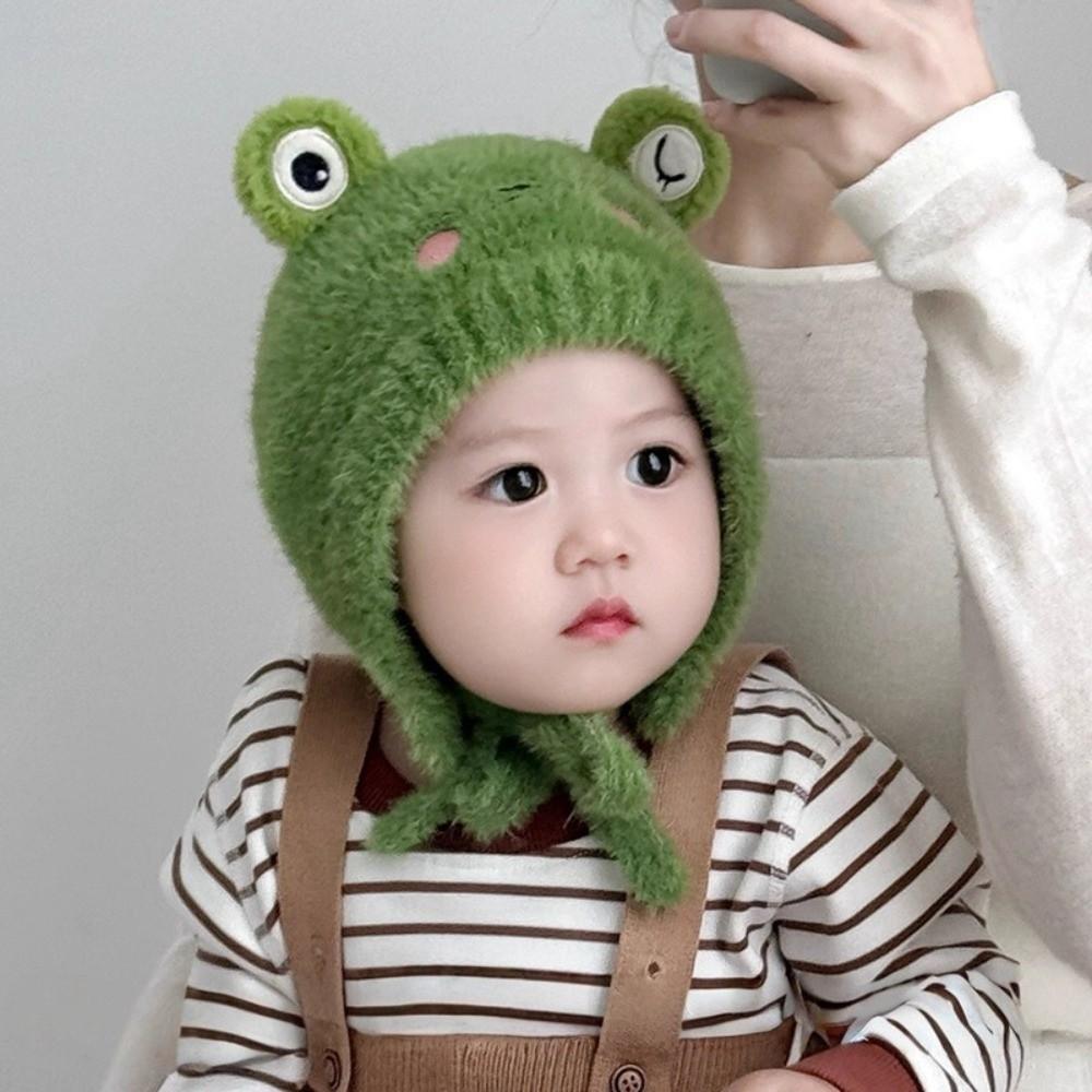 Thickened Children Knitted Hat Cartoon Animal Beanies Hat Cute Winter Baby Hats  for Kids
