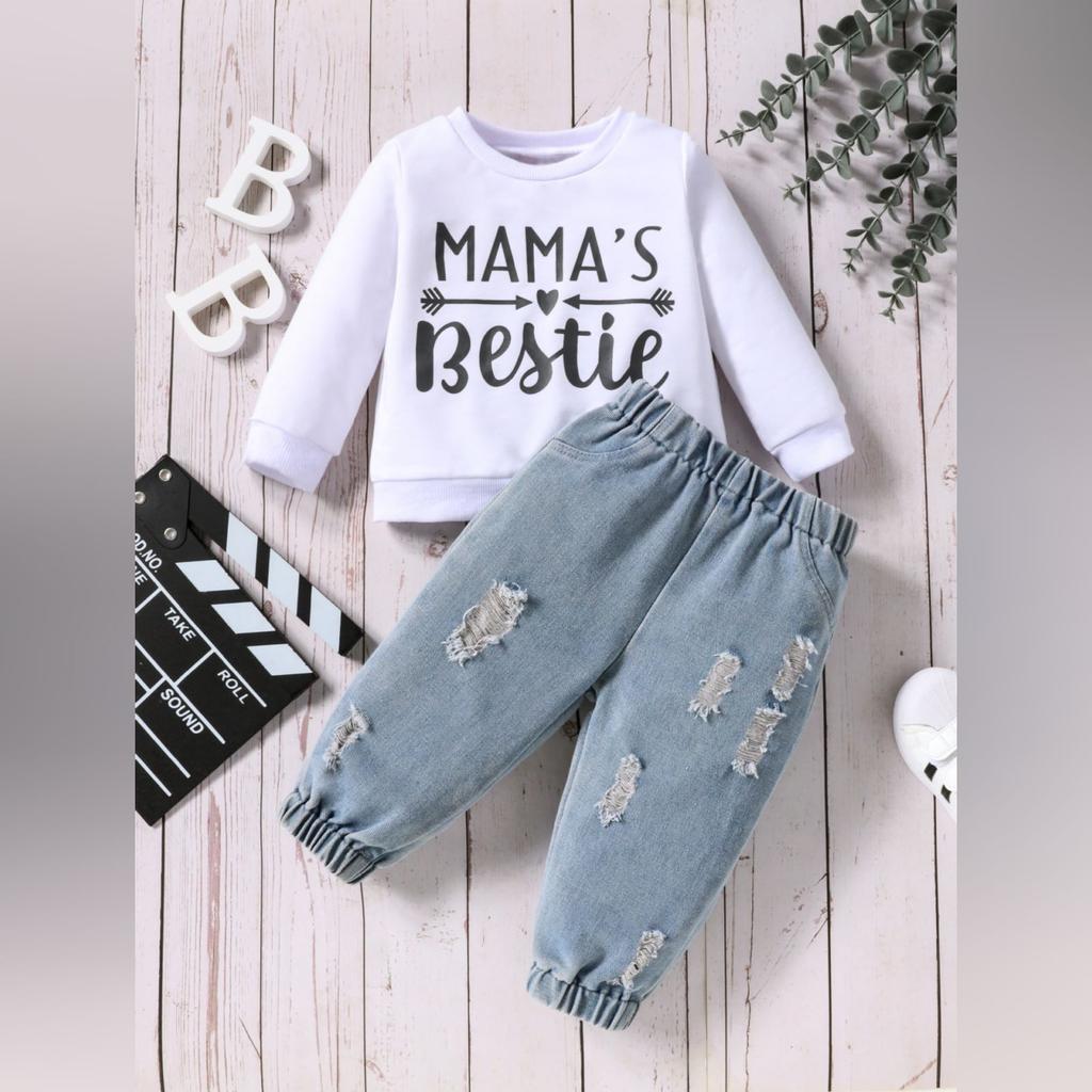 Set Top cu Mânecă Lungă pentru Copii - Ținută Casual, Elegantă și Versatilă pentru Copii