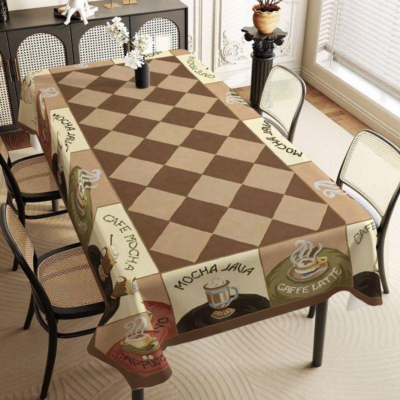 VIKAMA Bohemian Sunflower Print Vintage Tablecloth, Home Kitchen Decoration, Party And Festival Decoration, Easy To Maintain-