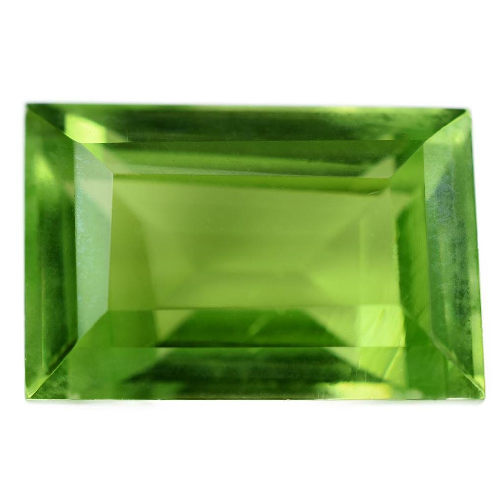 PERIDOT Emerald Cut Green 8-10 Ct CERTIFIED Rare Loose Gemstone Each Ring Size