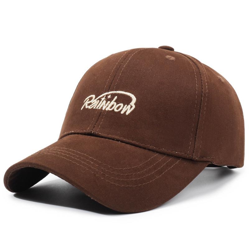 Korean Style Baseball Cap With Curved Brim And Embroidery For Summer And Spring