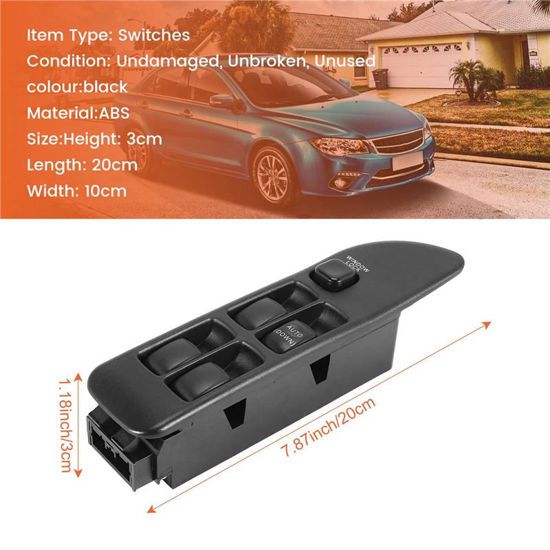 M63K-Electric Power Master Window Switch Control Right Hand Driving For Mitsubishi Lancer Evolution Evo 1 2 3 1992 1993 1994 199