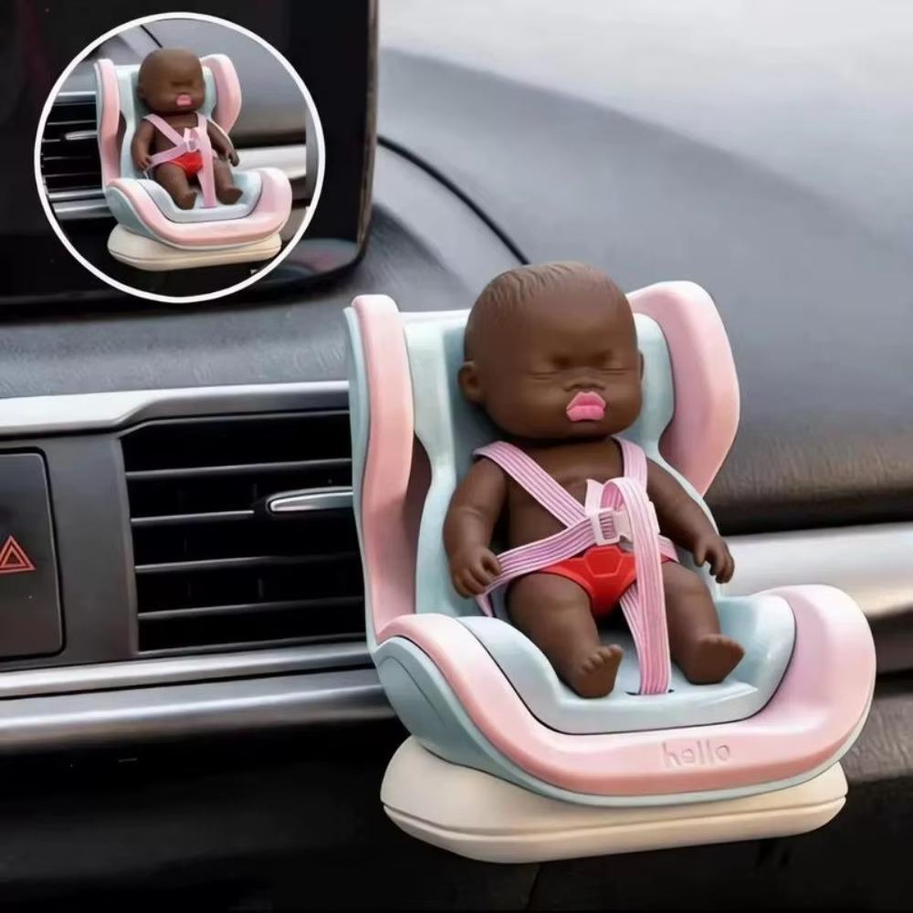 Slow Rising Mini Car Seat Elastic Belt Car Doll Safety Seat Doll Car Seat Outlet Decor