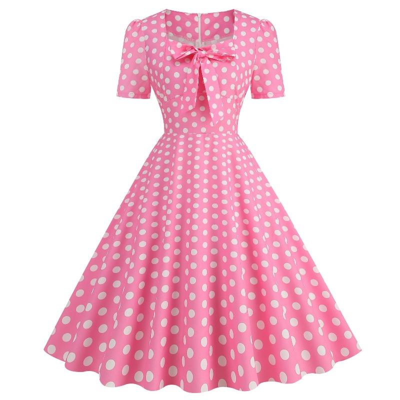 QICED Fashion Summer Spring Short Sleeve Casual Dresses