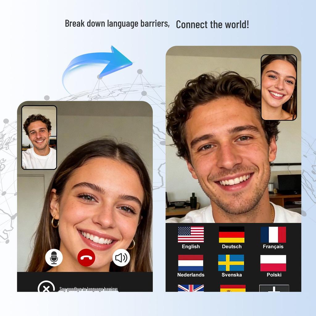 AI Bluetooth Cross-border Over-ear Wireless Earphones with Good Sound, Long Battery Life, and Translation Feature
