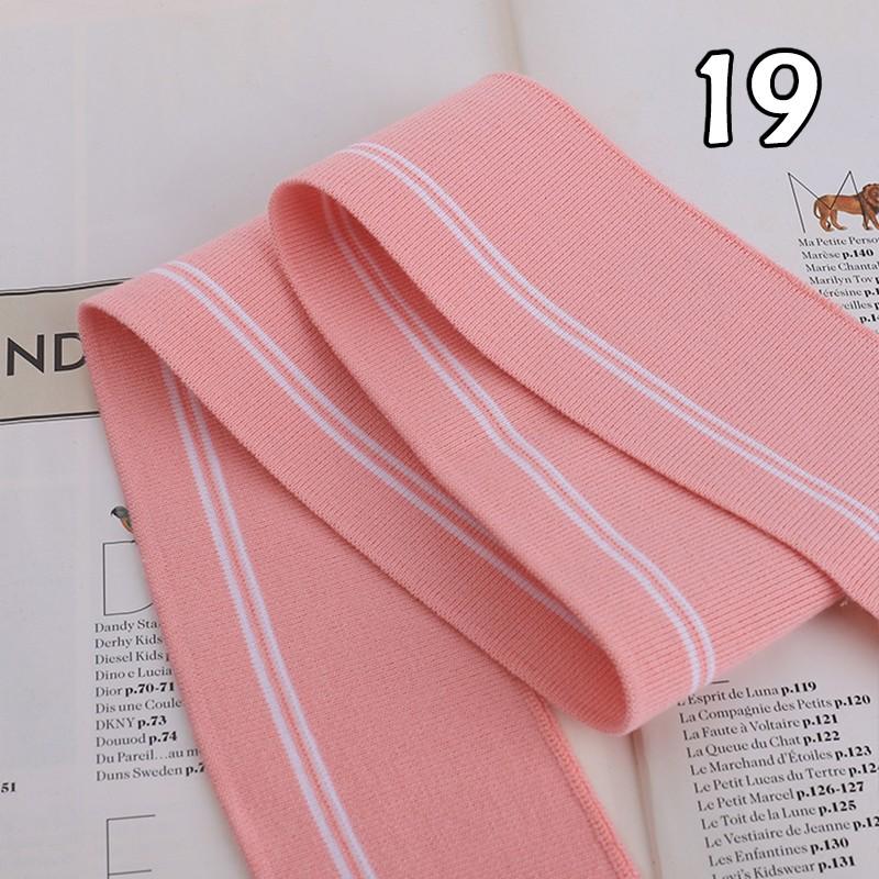 90x6cm Elastic Knitted Fabric DIY Rib Neckline Cuff Hem Knitted Fabric Sewing Baseball Uniform Jacket Clothing Supplies