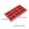 9 Holes Thread Silicone Chocolate Bar Mold Long Strip Mousse Dessert Biscuit Baking Mould Silicone Pastry Ice Grid Baking Tools