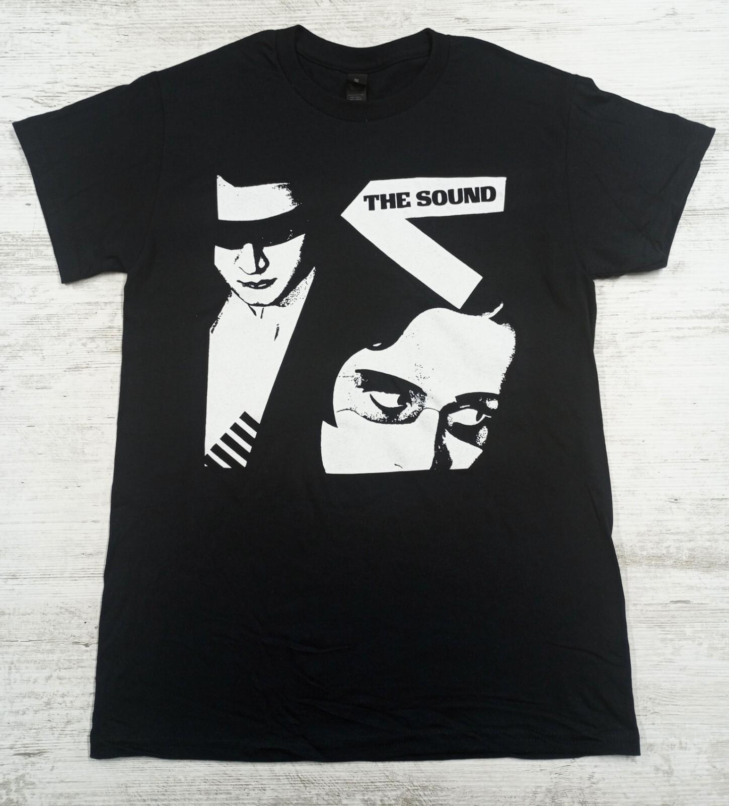 New The Sound Post Punk Band Black T-shirt with Hand Pulled Silkscreen Print XXXXL