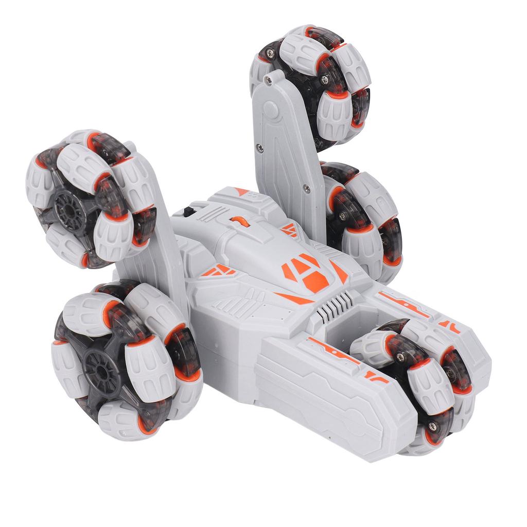 2.4Ghz RC Stunt Car Gesture Sensing 360 degrees  Turning Lighting 5 Wheels Remote Control Vehicle Toy Grey