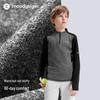 Moodytiger Boys' Thermal Stand-Up Collar Long-Sleeve Tee