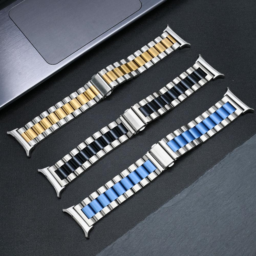 No Gaps Stainless Steel Strap for Samsung Galaxy Ultra Watch 47mm Luxury Metal Band for Galaxy Ultra 47mm Replaceable Wristband