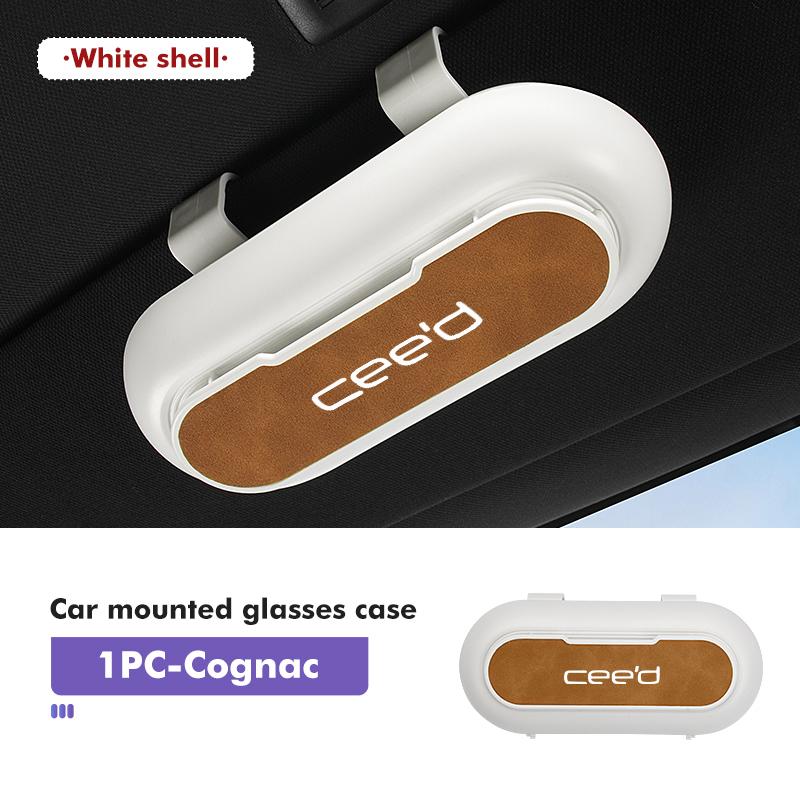 Car Portable Sun Visor Sunglasses Holder Case Glasses Boxes Interior Accessories For KIA Ceed Sportage Rio K5 K2 Optima Cerato drlqc11