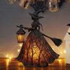 Stehendes Design Halloween-Hexenlampe 16cm Feiertags-Dekorationslampe Halloween-Party