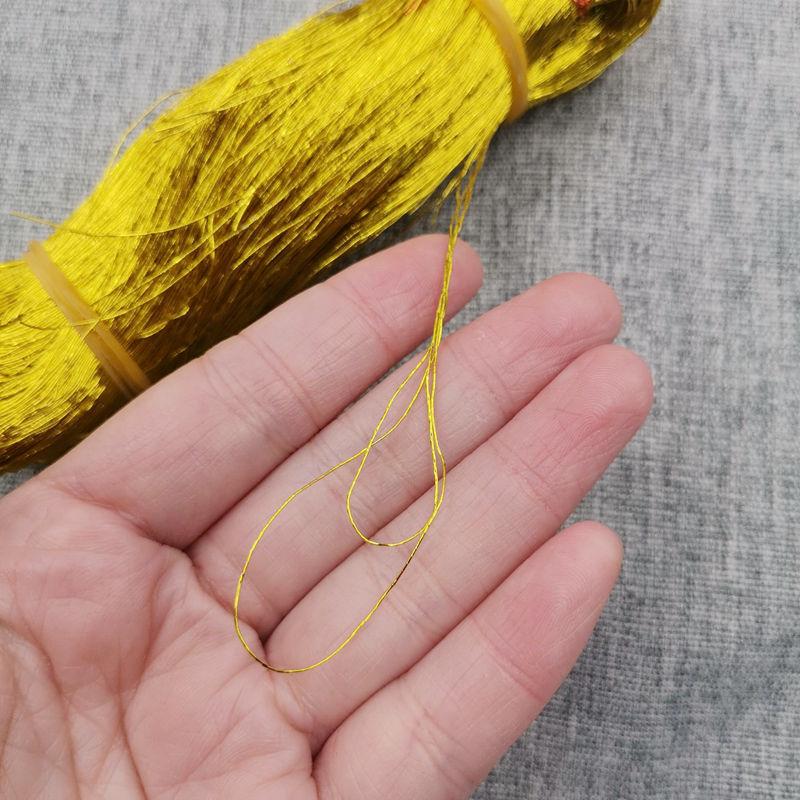 Geflochtene Schmuckkordel für Anhänger - Gold- & Silberfäden