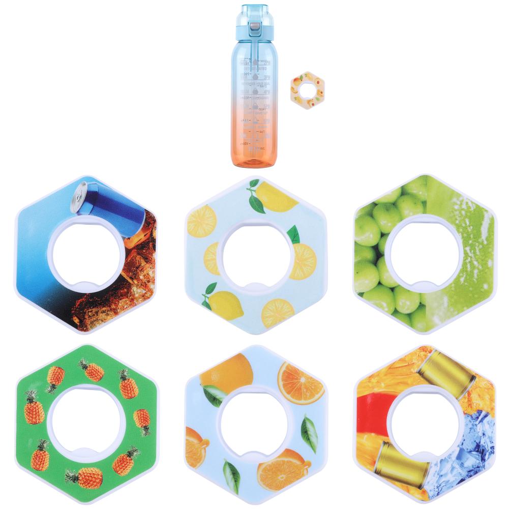 Sticlă de apă cu aromă de aer de 1000 ml, ceașcă de apă Scent Up, sticlă de apă sport pentru fitness în aer liber, ceașcă de apă la modă cu capsule de aromă