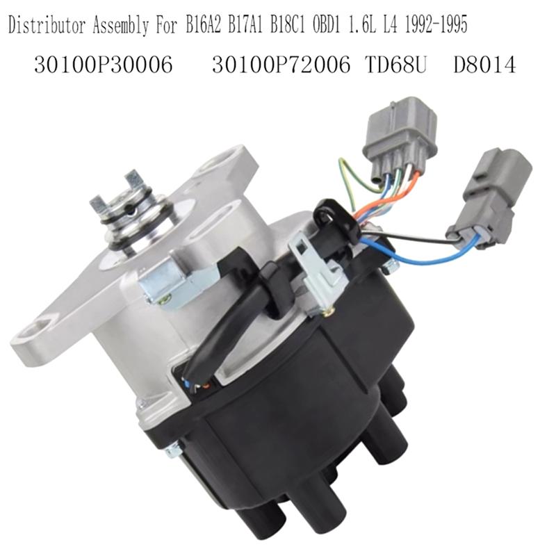 ABLZ-Distributor Assembly Ignition Distributor For Honda Civic B16A2 B17A1 Distributor 30100P30006 30100P72006