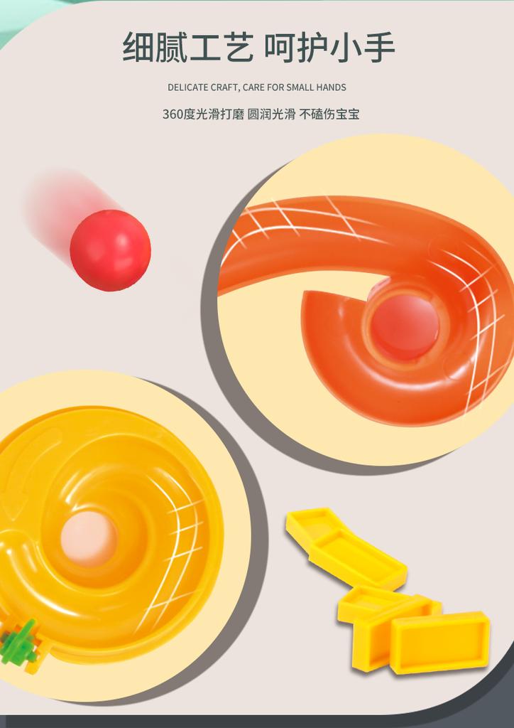 50-142PCS Marble Run Race Track Constructing Blocks Children Toys 3D Maze Ball Roll Plaything DIY Coaster Set Christmas Gift