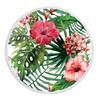 Asciugamano da Spiaggia Rotondo con Foglie Tropicali e Fiori in Microfibra per Soggiorno Decorazioni per la Casa Asciugamani da Bagno Stile Boho