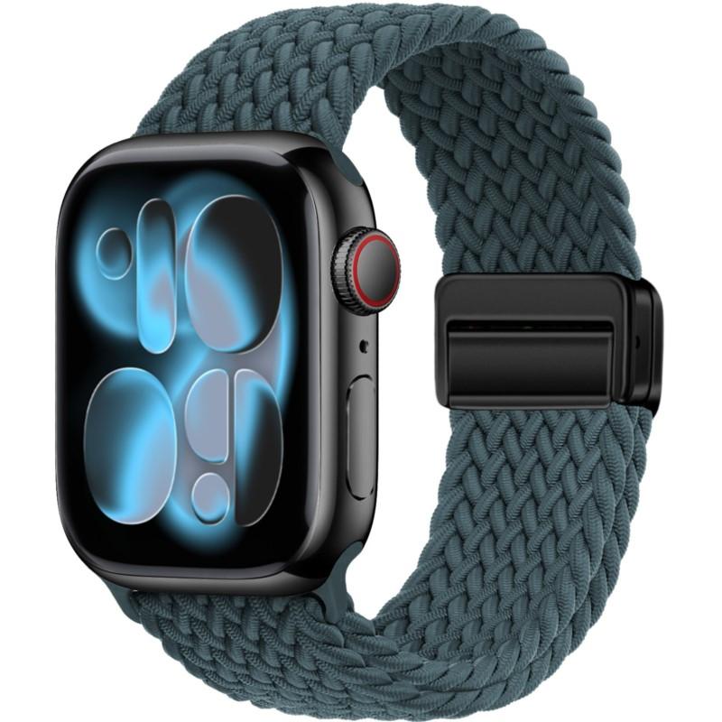 Case+Braided Strap For Apple Watch Bands 40mm 45mm 41mm 44mm 46mm 42mm magnetic correa Bracelet iWatch series se 3 6 7 8 9 10 11