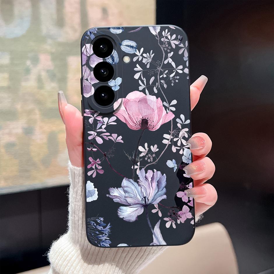 Hülle Für Samsung Galaxy S26 Plus Ultra Cartoon Blumenmuster Silikon Schutzhülle Für SamsungGalaxyS26 Plus S26Ultra Funda