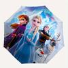 1pc Disney Frozen Elsa Automatic Opening/Closing Umbrella - Portable 3-Fold Design, 8-Bone Iron Frame, Outdoor Umbrella, Ideal Gift for Fans