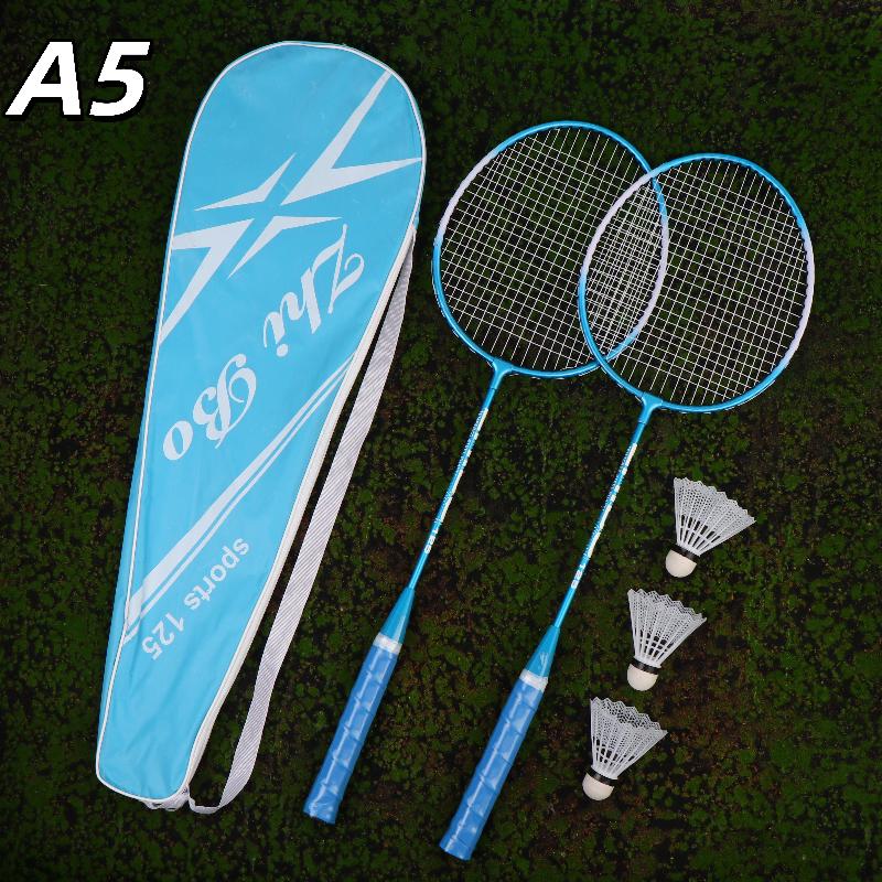 Neues 1Set Anfänger Badminton Professionelles Training Langlebiger Freizeit-Sport Schläger Langlebiges Badminton Schläger Set