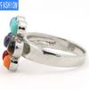 Natural Yoga Chakra Crystal Ring Simple Open Ring Jewelry