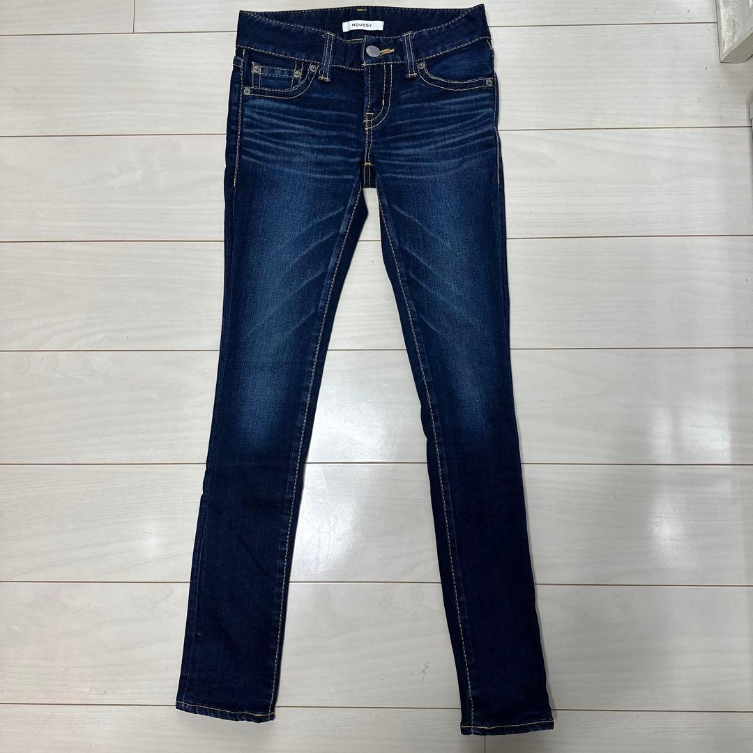 [Good condition] MOUSSY denim pants Rebirth SKINNY 24 inches
