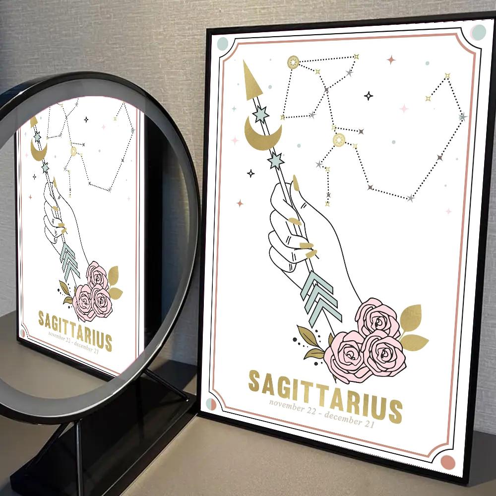 

1 шт. Богемский постер с зодиаком HD-постеры для дома, комнаты, бара, кафе, декора, художественная настенная живопись, картина 21cm×30cm NoFrame