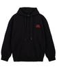 Graffiti Lettering Oversized Wide Shoulder Hoodie_Black
