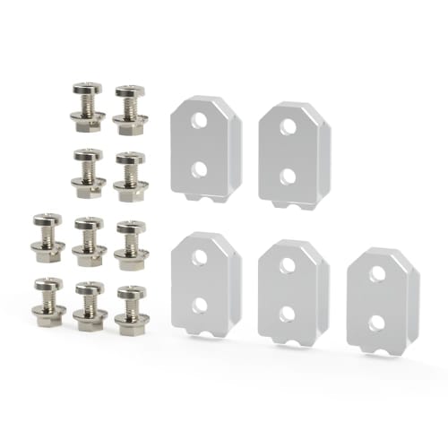 Aluminum Male Mounting Bracket for One-Touch Tool Holders, Compatible with Slim Tool Holders, Includes Screws and Nuts (5 Sets)