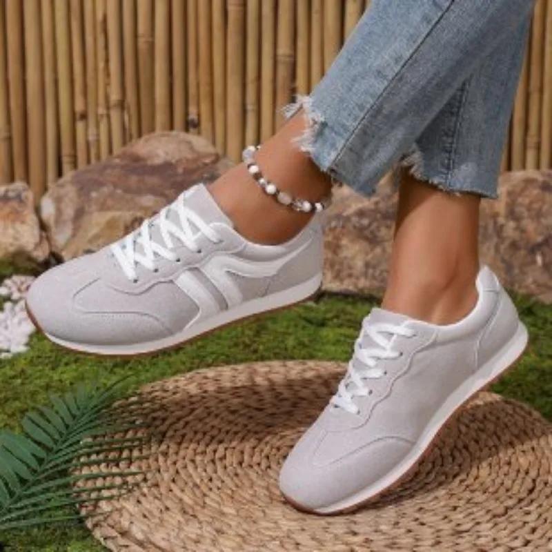 

Fashion Plus Size 2025 Shoes Female Lace Up Women s Vulcanize Shoes Outdoor Women Sneakers Mixed Colors Low Heel Ladies Casual Shoes 35