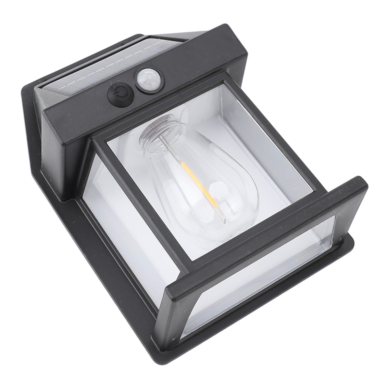 

Солнечный датчик движения настенные светильники водонепроницаемые устойчивые к погодным условиям 3 скорости регулируемые беспроводные солнечные настенные светильники чёрный