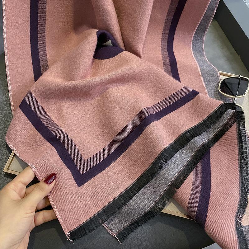 Sunflower Imitation Cashmere Scarf Women's Outer Shawl Women's Autumn and Winter Thickened Warm Scarf