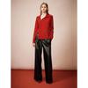 ELLE Women's Oblique Lapel Knit Sweater