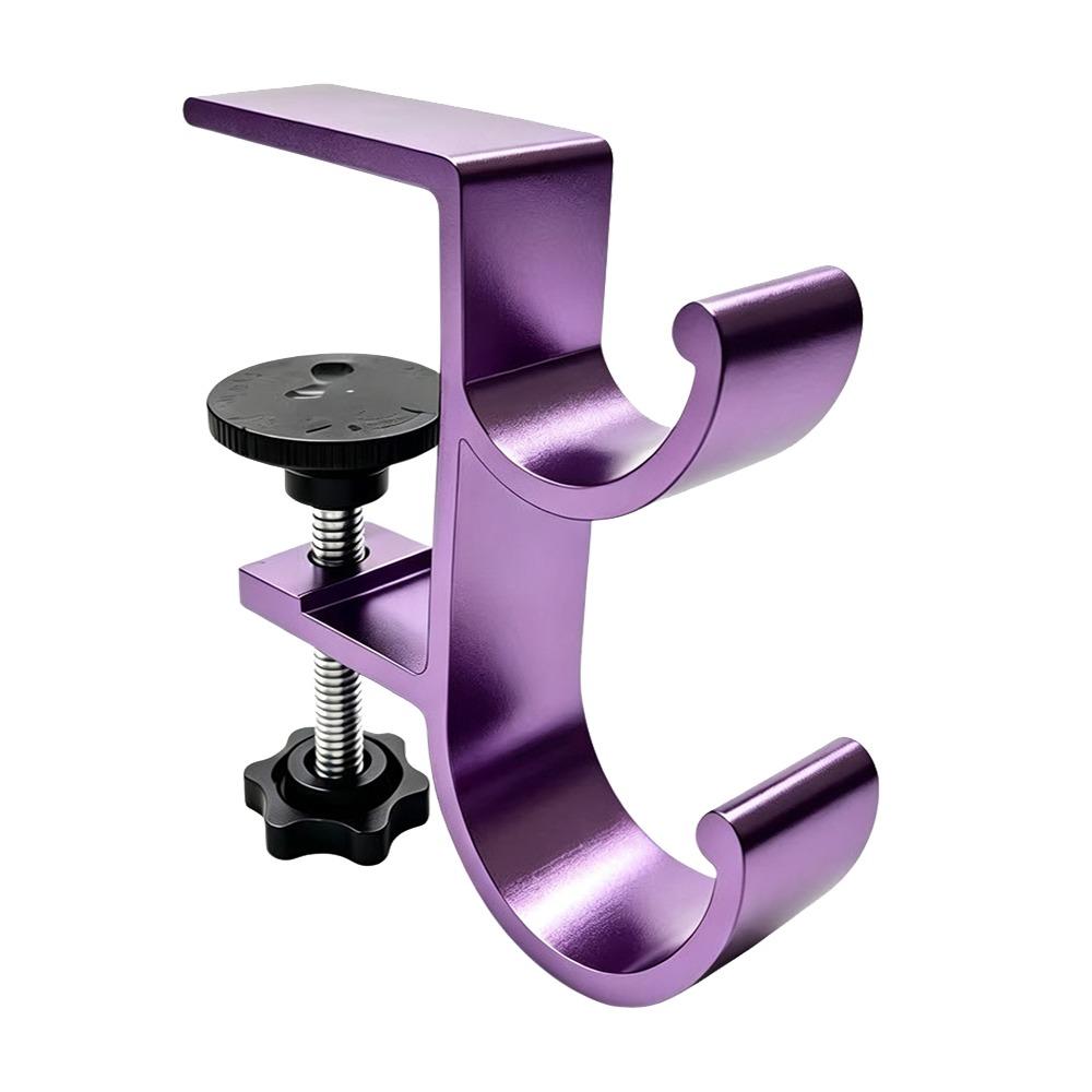 Clamp-on Backpack Hanger Double-Hook Table Edge Storage Hook Durable Table Hanging Hook  Dormitory
