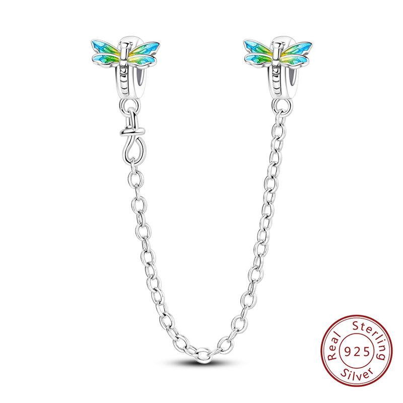 Girl New Stars Safety Chain Clip Charms Metal Key Locks Pendent Fit Original Bracelets Make Your Own Festival Accessory Elegant Fashion Beautiful