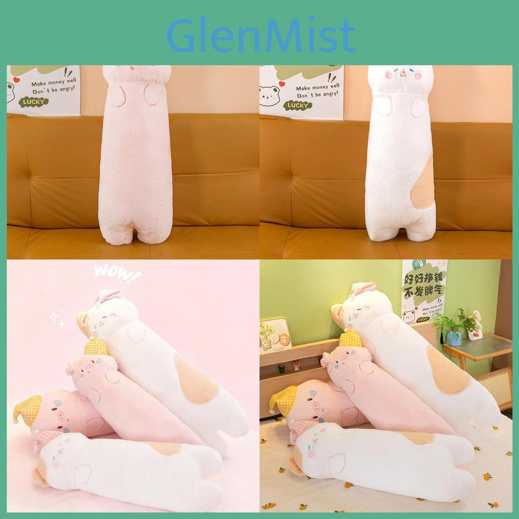 Plush Pig Sleeping Hat Pillow With Leg Holder For Girls And Bedside Comfort