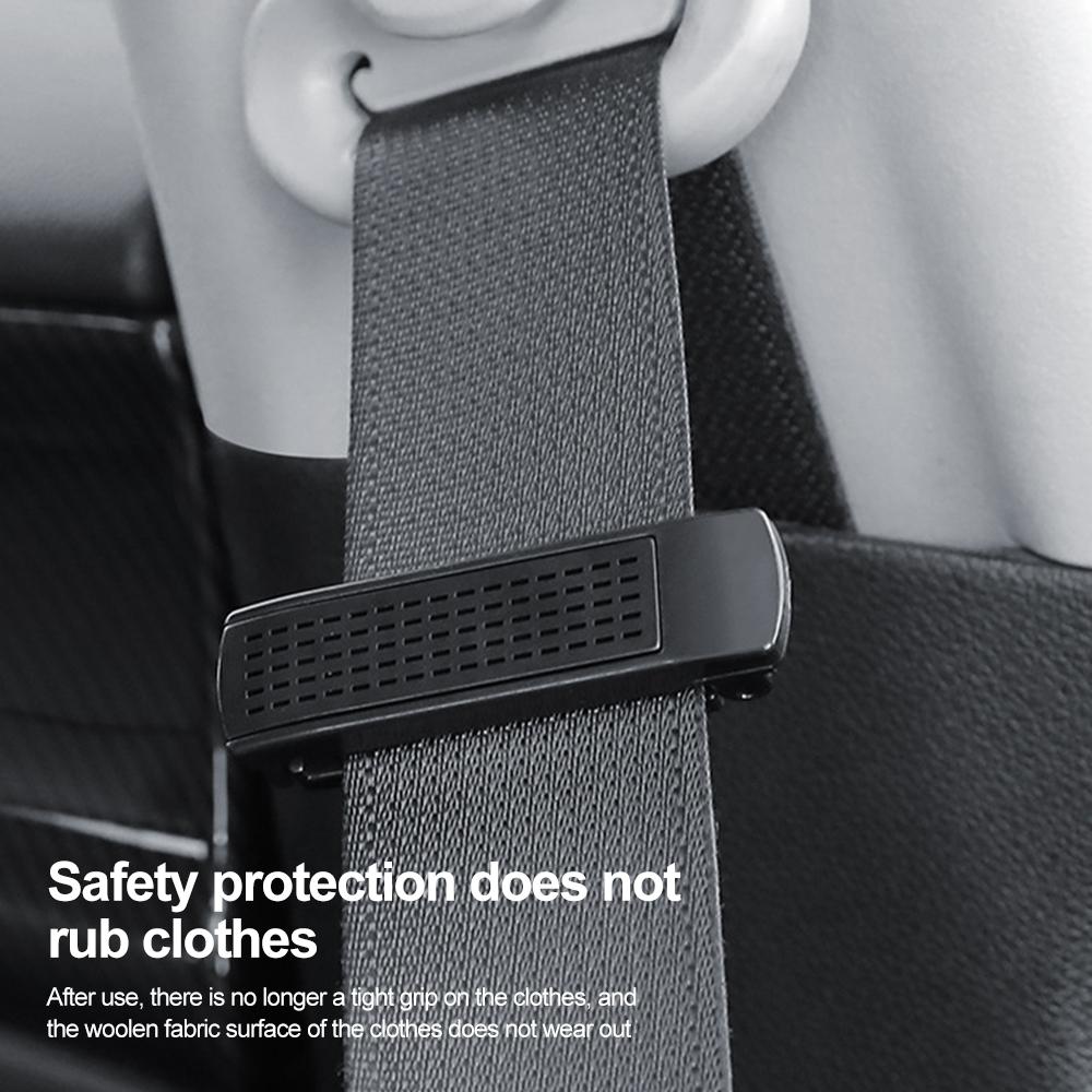 2pcs Car Safety Seat Belt Buckle Clip Adjustable Seat belt Stopper Clip with fragrance stick Car Strap Clips Car Accessories
