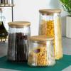 Glass Jar for Loose Products with Bamboo Lid and Seal