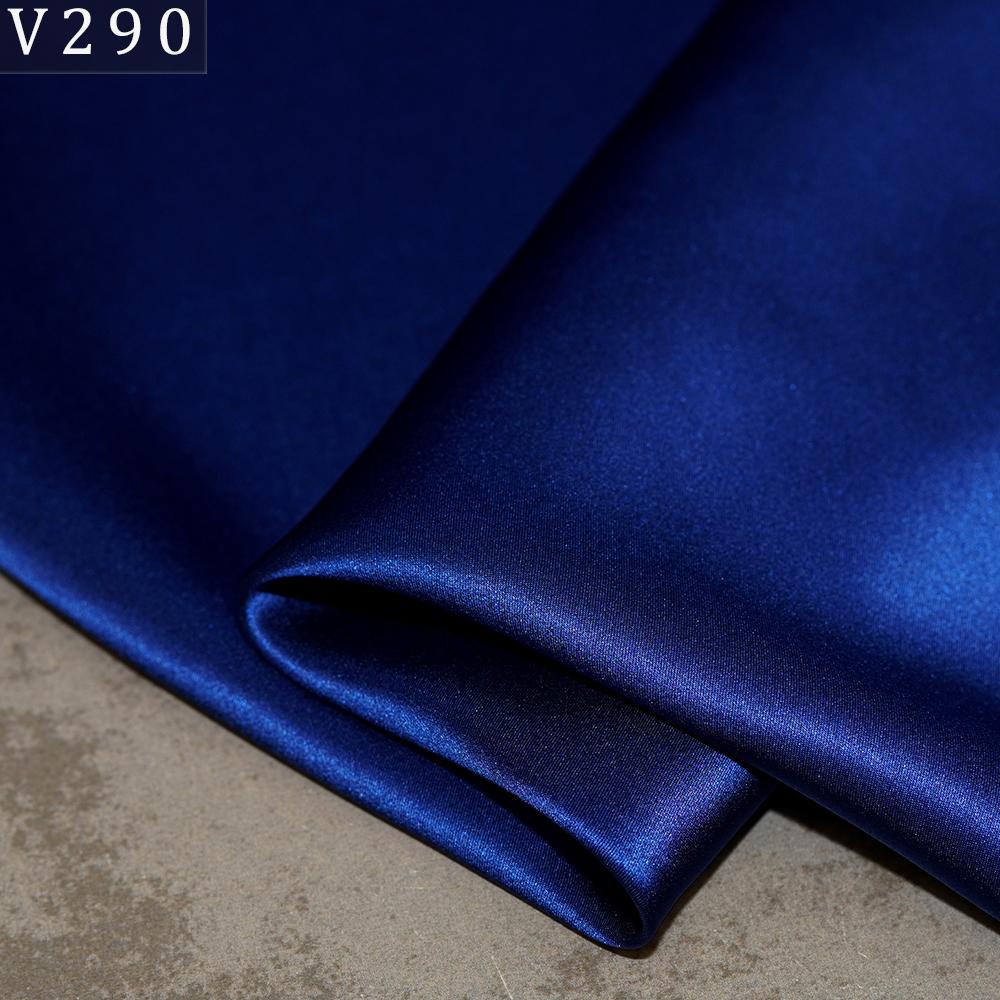 HYSK Natural Genuine Pure 100% Silk Crepe Satin Fabric Silk China Duchess Plain Brown by Meter for Dress Bedding Wedding